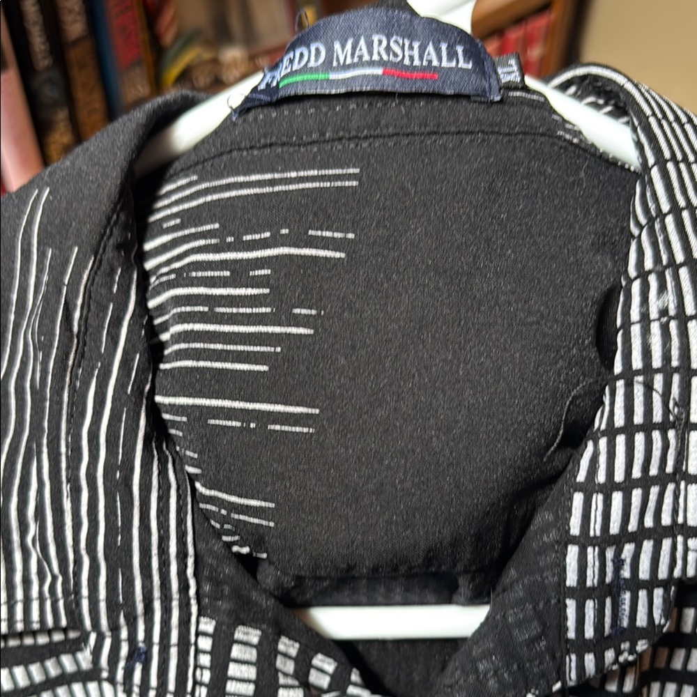 Marshall Black and White Dress Shirt